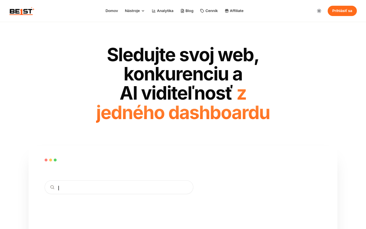 be1st.ai: nástroj, ktorý za 30 sekúnd zistí, či je váš web pripravený na AI éru